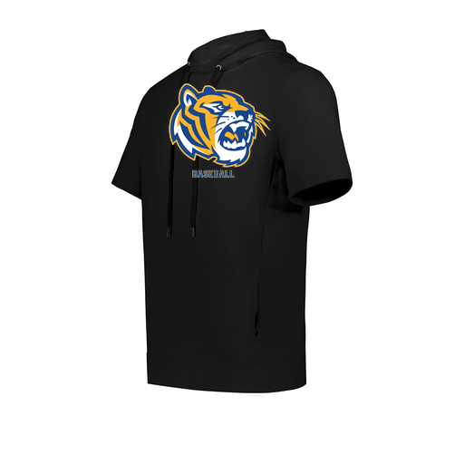[222605.080.S-LOGO2] YOUTH VENTURA SOFT KNIT SHORT SLEEVE HOODIE (Youth S, Black, Logo 2)
